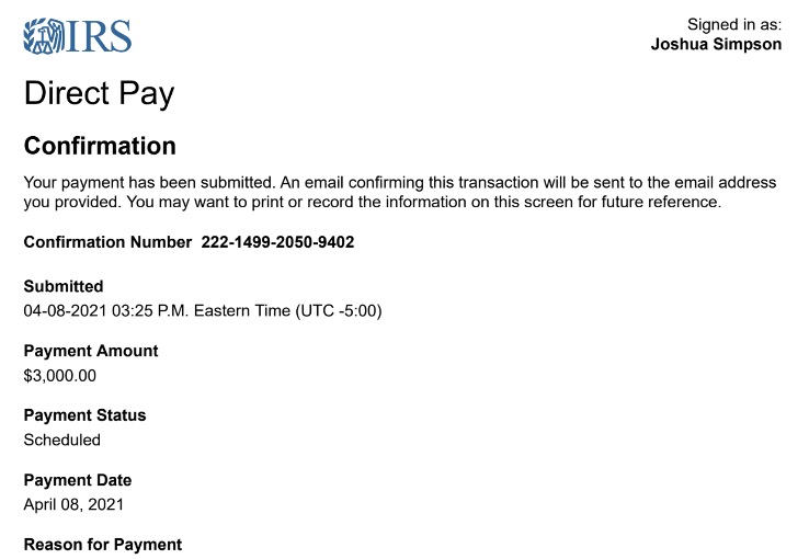 How to pay your Federal taxes & taxes owed at Quarter or YearEnd